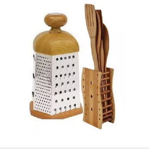 Wooden Spoons + Grater - Sets