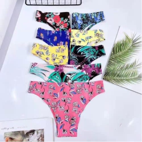Ladies Seamless Multi Cotton Pants 6pcs
