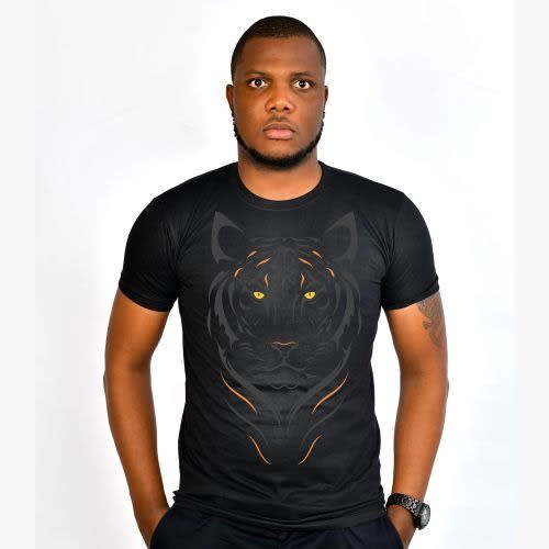Leopard Premium Tshirt -black