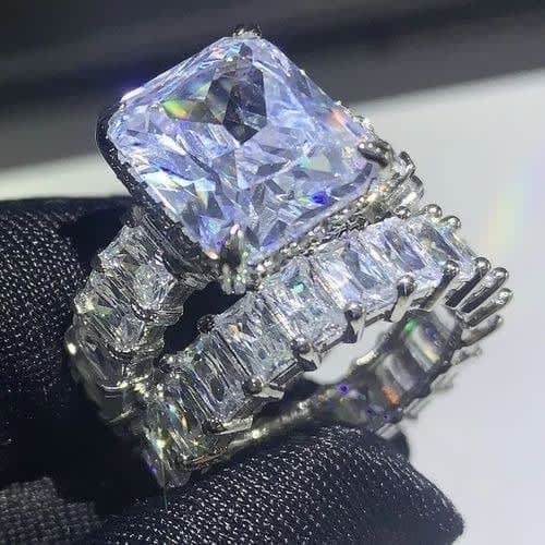 Sterling Engagement Ring - Silver
