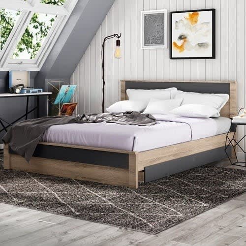 Storage Platform Bed Frame - 4 1/2ft By 6ft