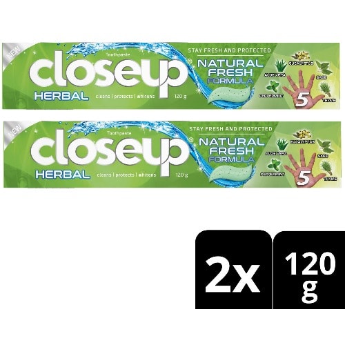 Herbal Natural Fresh Formula - 120g - Twin Pack