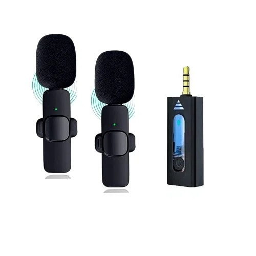 K35 Dual Mic Wireless Karoke Microphone For Speakers