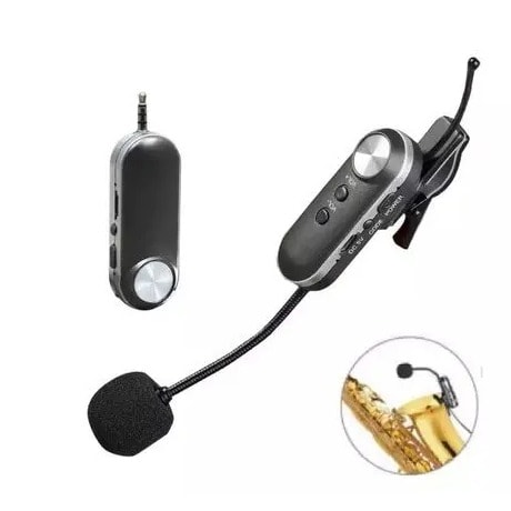 Microphone For Saxophone - Wireless Mic For Sax - Rechargeable