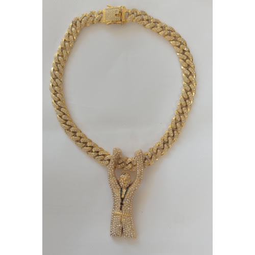Big Cuban Chain With Fela Pendant