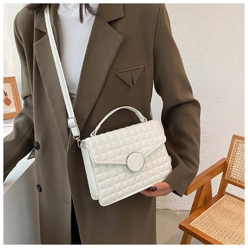 Ladies Handbag - 8X7X13cm - White