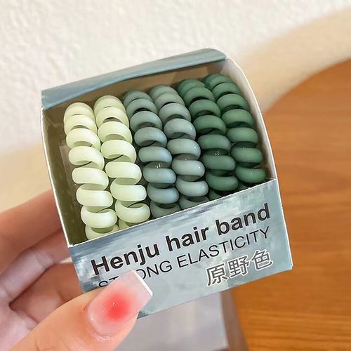 6pcs/lot Colorful Elastic Hair Bands Rubber Hair Ties