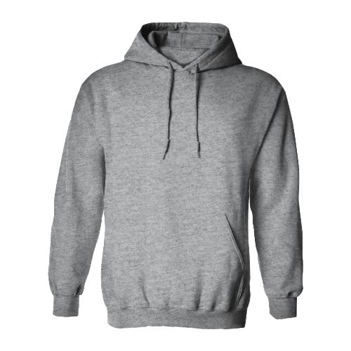 Cotton Hoodie Sweatshirt - Grey
