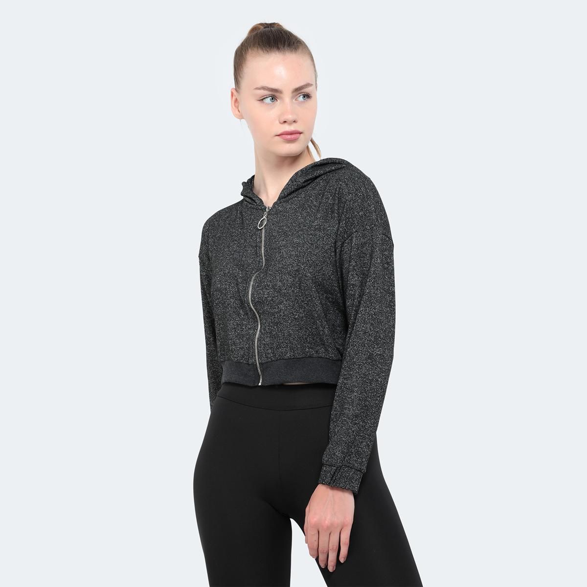 DRAW Womens Sweatshirt - Black