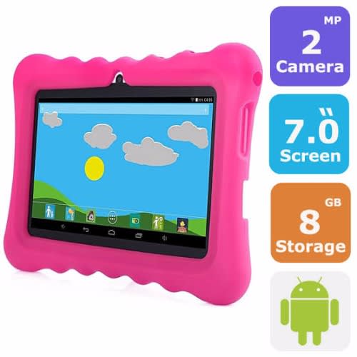 Educational And Learning Tablet For Kids - Pre Installed Apps, Rhymes, Cartoon And Games- Pink