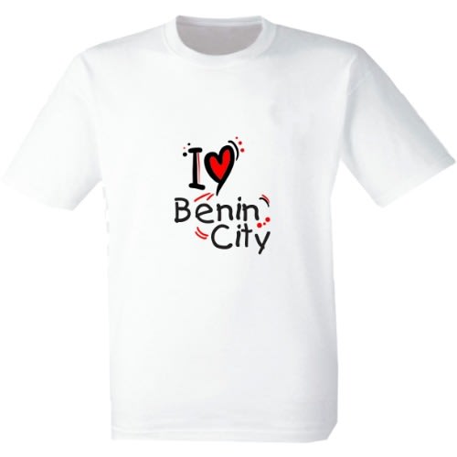 I Love Benin City Custom Branded T-shirt