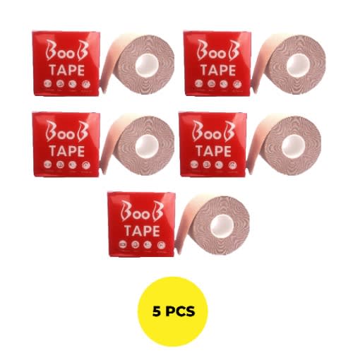 Plus Size Breathable Breast Push Up Boob Tape - 5pcs
