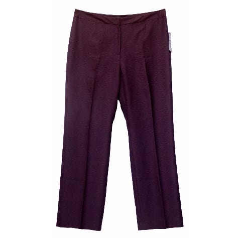 Women Classic Crepe Pant - Purple