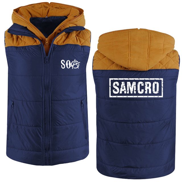 New Men Hoodies Soa Sons Of Anarchy Samcro High Quality Cotton Casual Jacket
