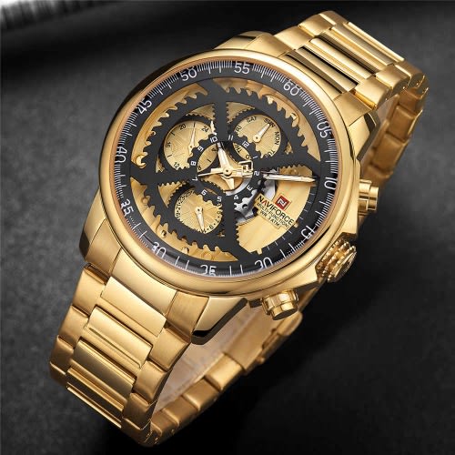 Men's Quartz Analog Luxury Steel Wrist Watch