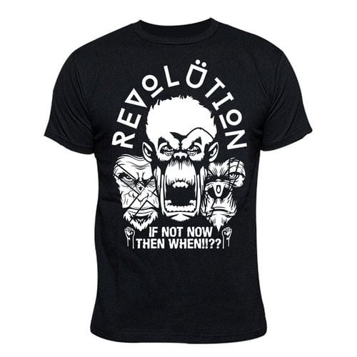 Revolution Print Tshirt -black