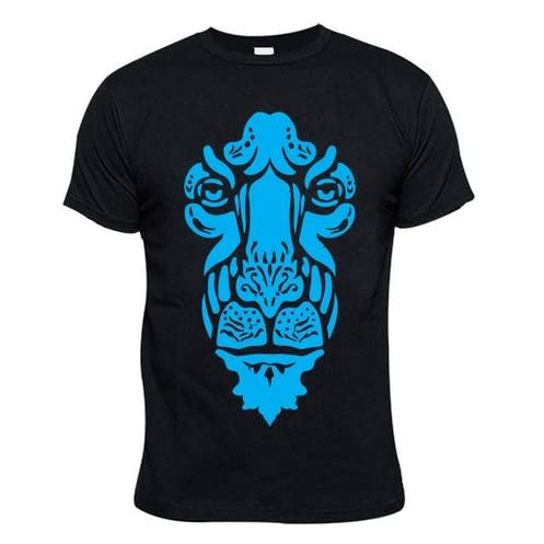 Lion's Share Print T-shirt - Black