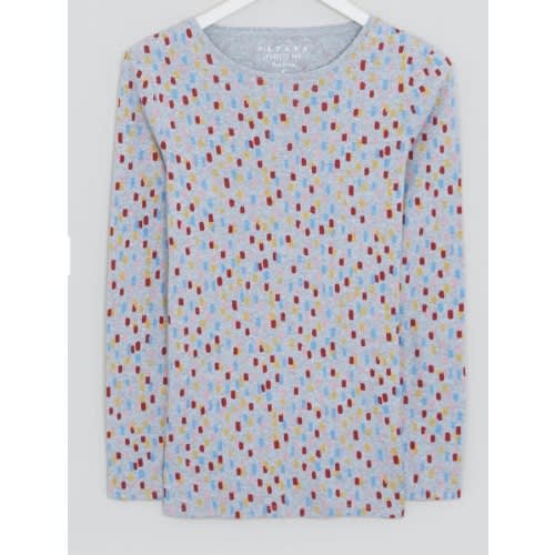 Ladies Printed Long Sleeve Top - Multi