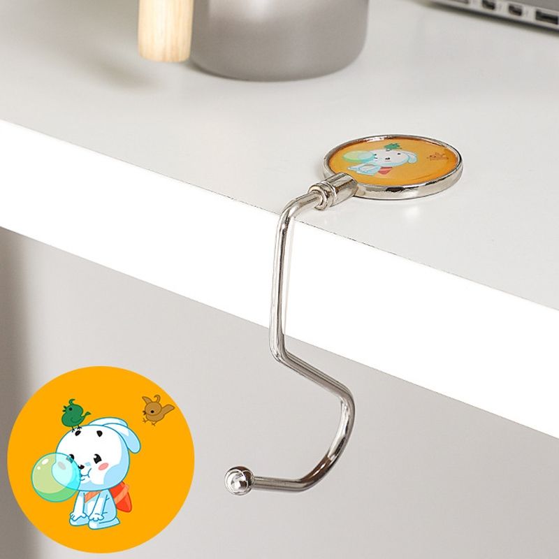 3 PCS Removable Office Desk Side Hook