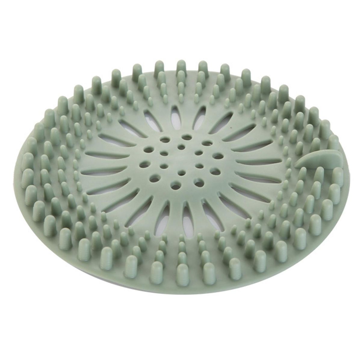 5Pcs Sink Strainer Bathroom Floor Drain Deodorant Mat Hair Trap Filter Green