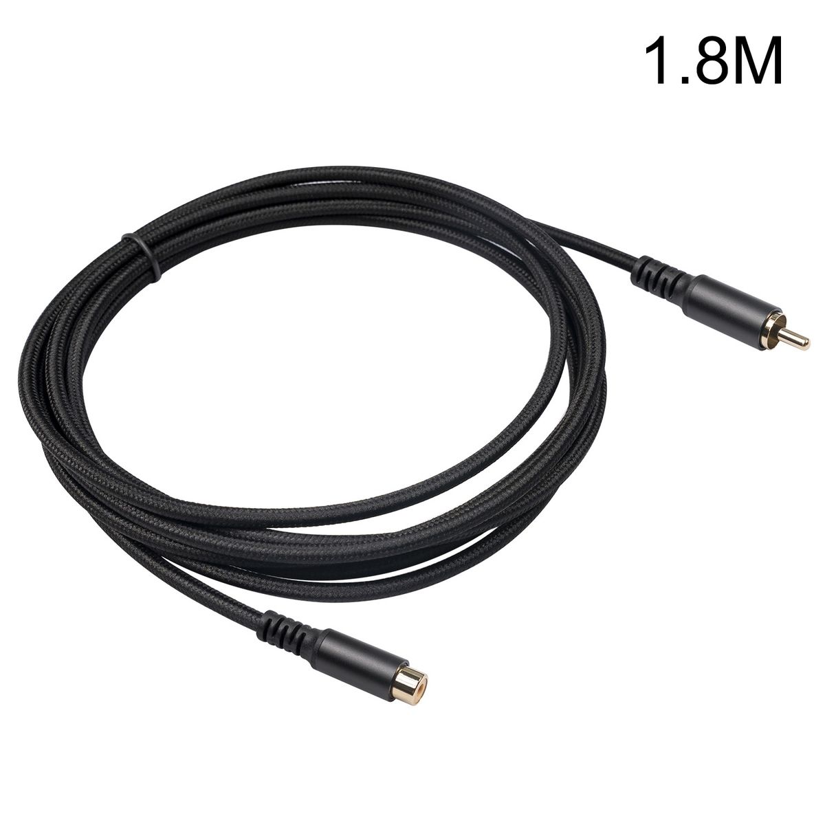 RCA Male To Female Audio & Video Extension Cable, Length:1.8m