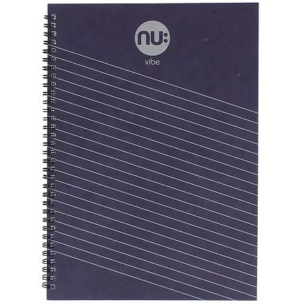 Nu Vibe Stripe A4 Notebook 50 Pages, Purple