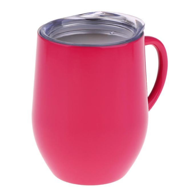 Prettyia   12oz   Stainless   Steel   Wine   Glass   Tumbler   Red