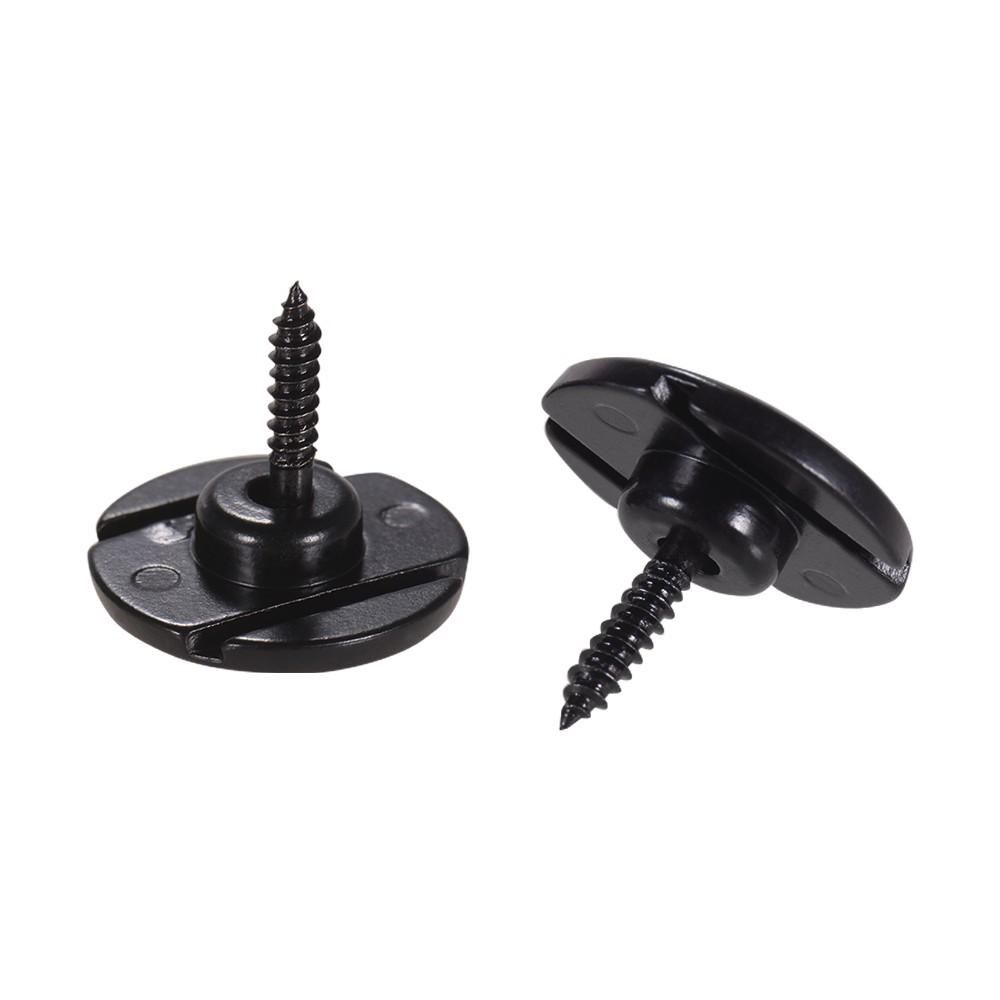 Electric Bass String Retainer Round Shape Bass Guitar Replacement Parts Accessories With Mounting Screws, Pack Of 2pcs
