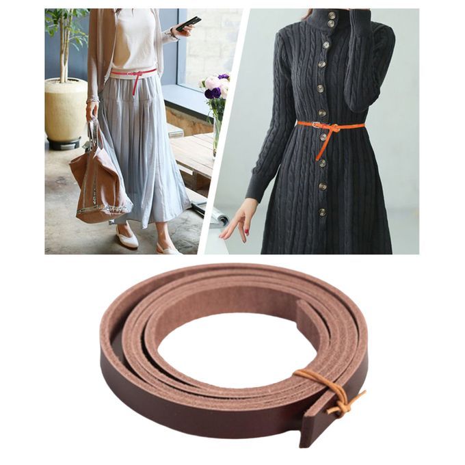 Leather Cord String For Jewelry Making Crafts Brown