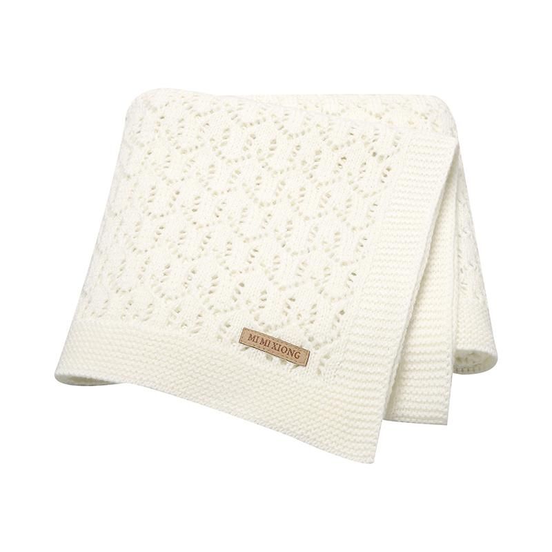 Baby Blanket Super Soft knitted born Stroller Bed Sleeping Cover Toddler Infant Bedding Muslin Swaddle Wrapper 100*80CM Pl
