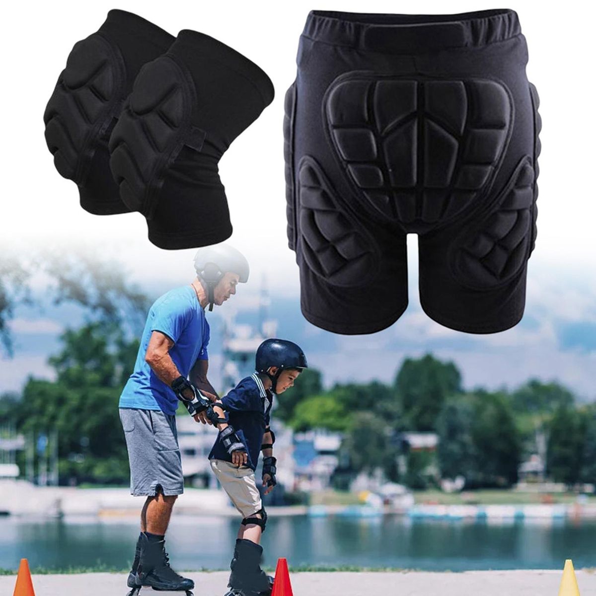 Hip Pad Ightweight Padded Shorts Protection Pad For Outdoor Sports L