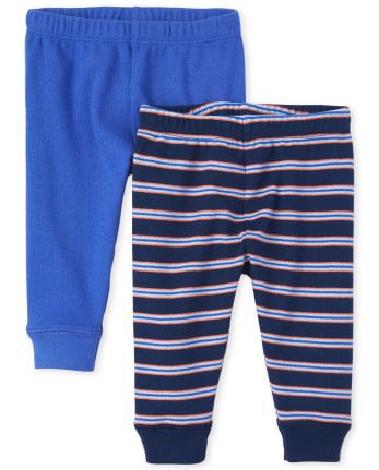 Baby Boys Striped Pants 2-Pack
