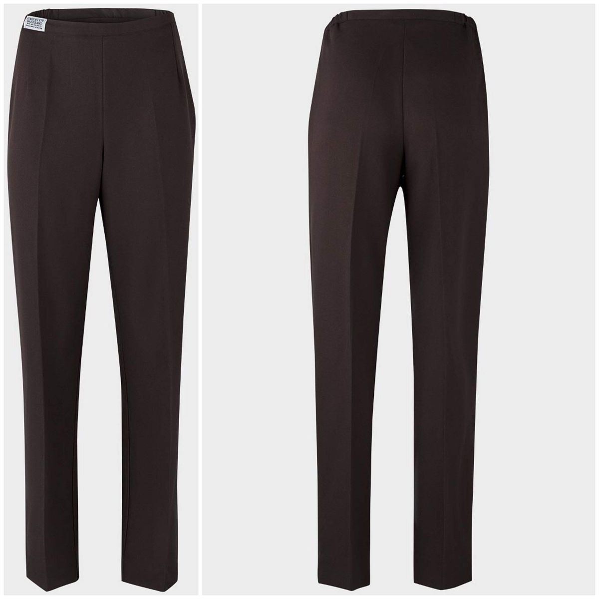 Ladies Cooperate Working Trousers-Dark Brown