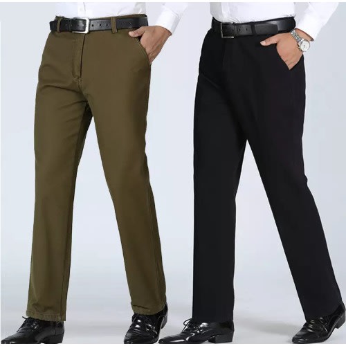 Chinos Trouser -Set Of 2-  Black & Brown