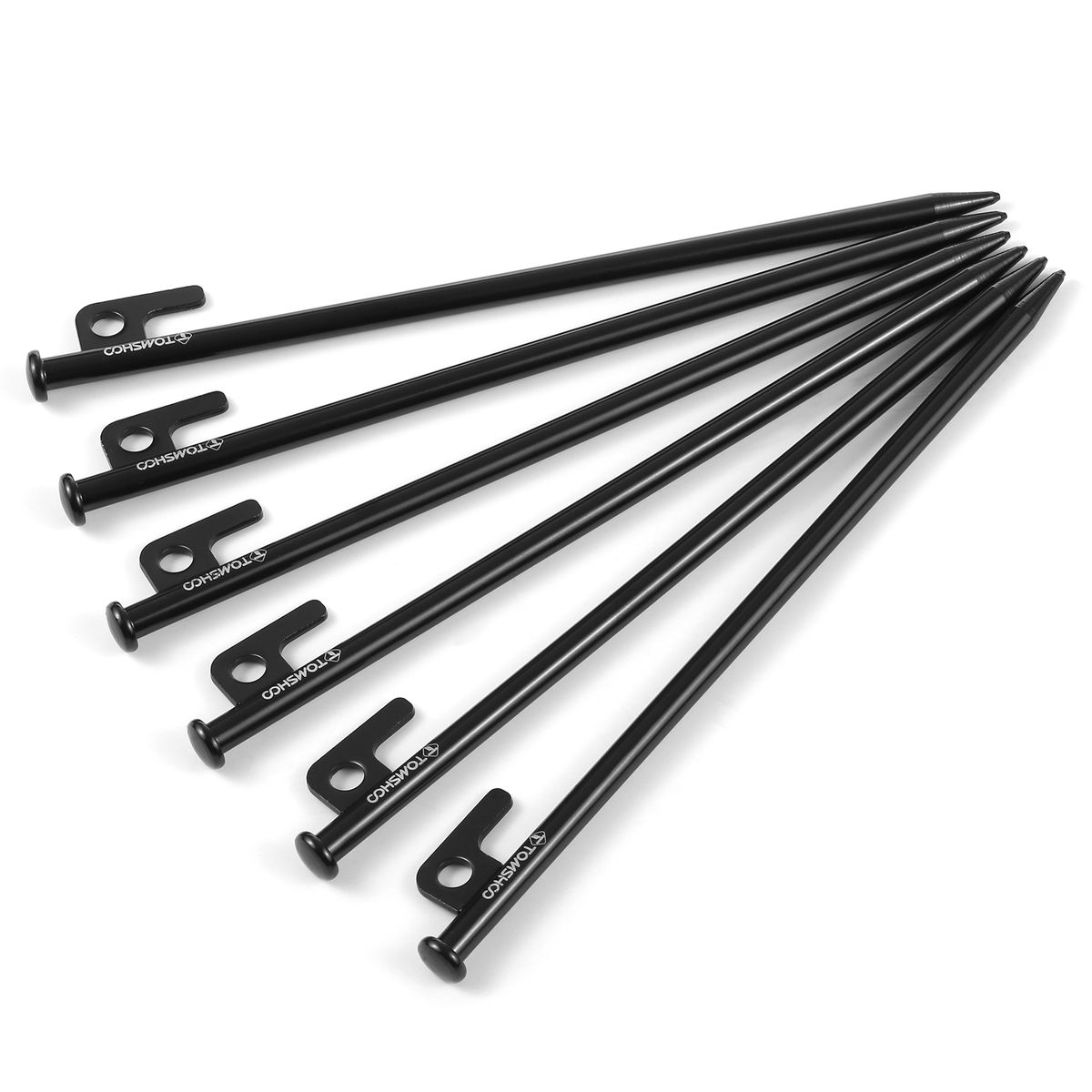 8 Inch /12 Inch Tent Pegs 6PCS Heavy Duty Steel