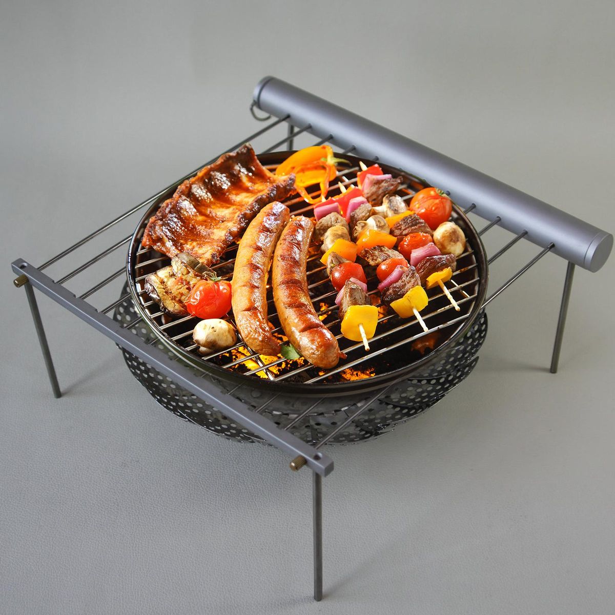 Mini  BBQ Grill Stand Barbecue Accessories Stainless Steel Rack Cooker