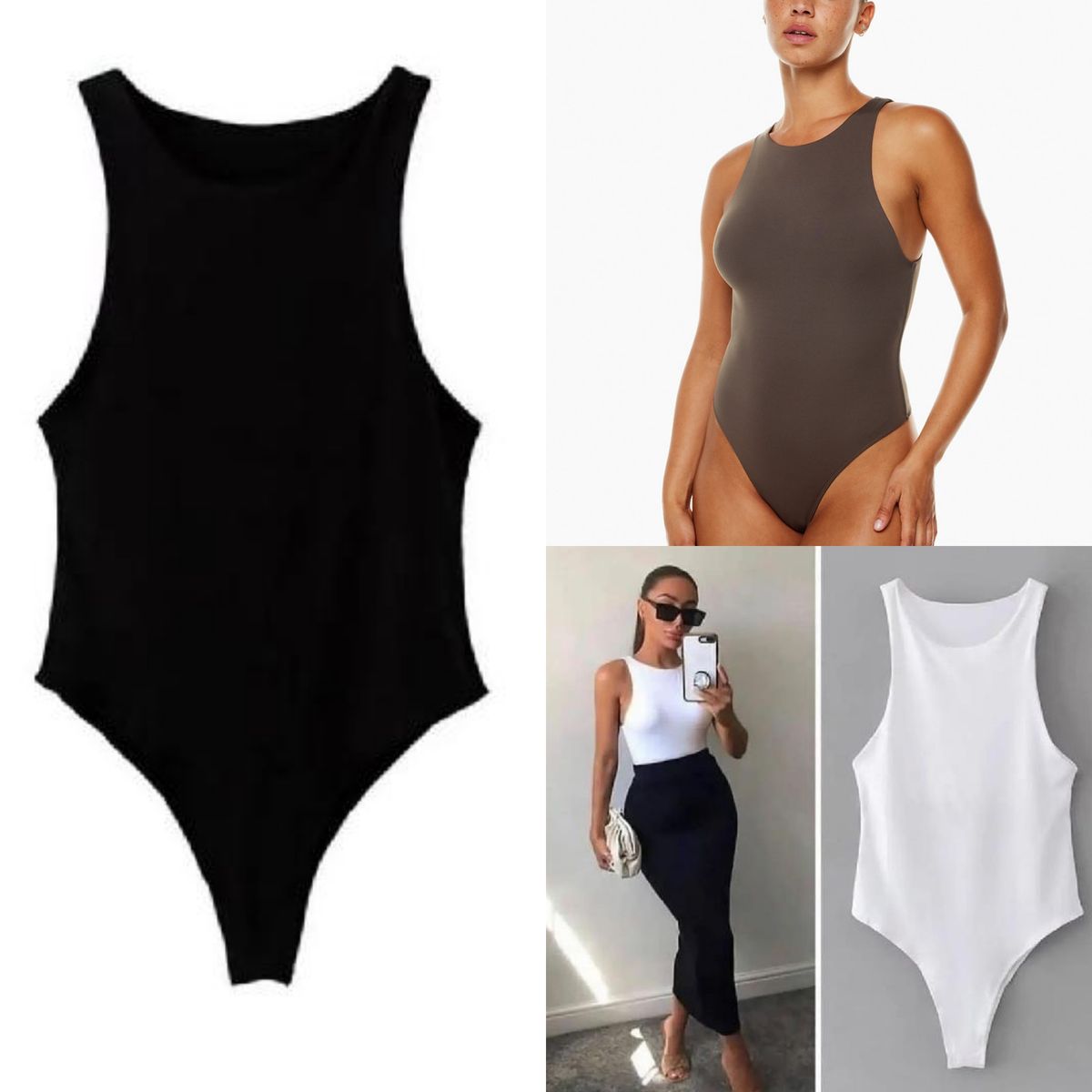 Ladies Sexy Sleeveless Bodysuits - 3pcs