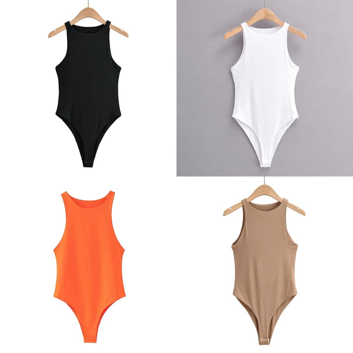 Sleeveless Bodysuit - 4 Pieces