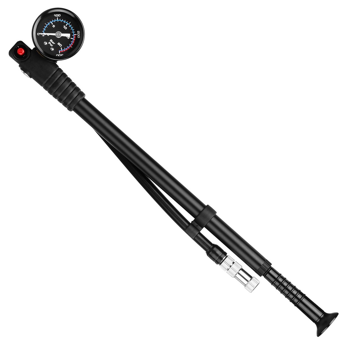 Shock Pump High Pressure 300 PSI Air Pump Presta Schrader