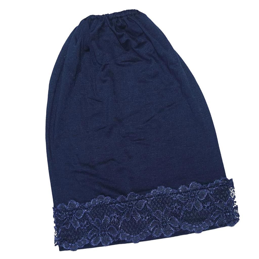 Slouchy Snood-Caps For Women With Chemo Cancer Hair Navy