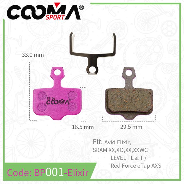 Ceramic Bicycle Brake Pads for SRAM Avid Shimano Magura Hayes Formula Hope MTB Road Bike, 4 Pairs, Elite