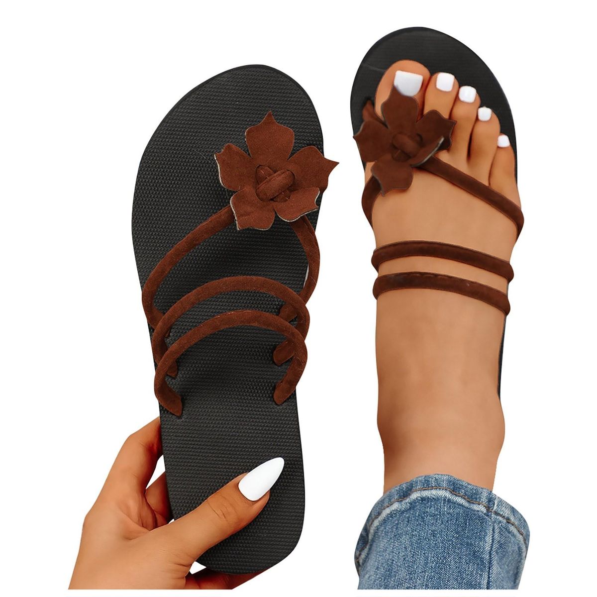 Women Slippers Outdoor Light Weight Cool Shoes Ladies Flat Flip-flop