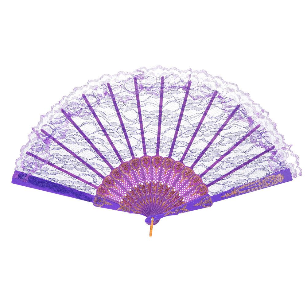 Hand Hand Folding Decor Color Held Party Lace 1PC Fan Chinese Held Solid Dance C522 Style Folding Wedding Fan New