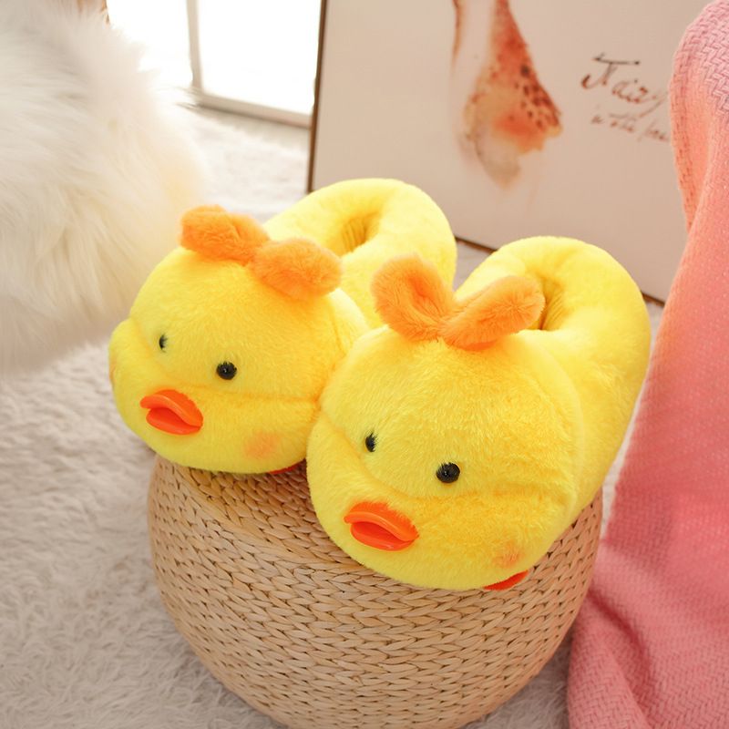 Cartoon Chicken Couple Home Warm Piggy Cotton Shoes Home