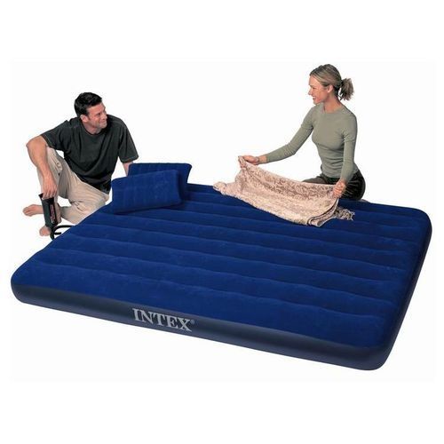 Double Size Airbed With Pump And Pillows - 2 Persons