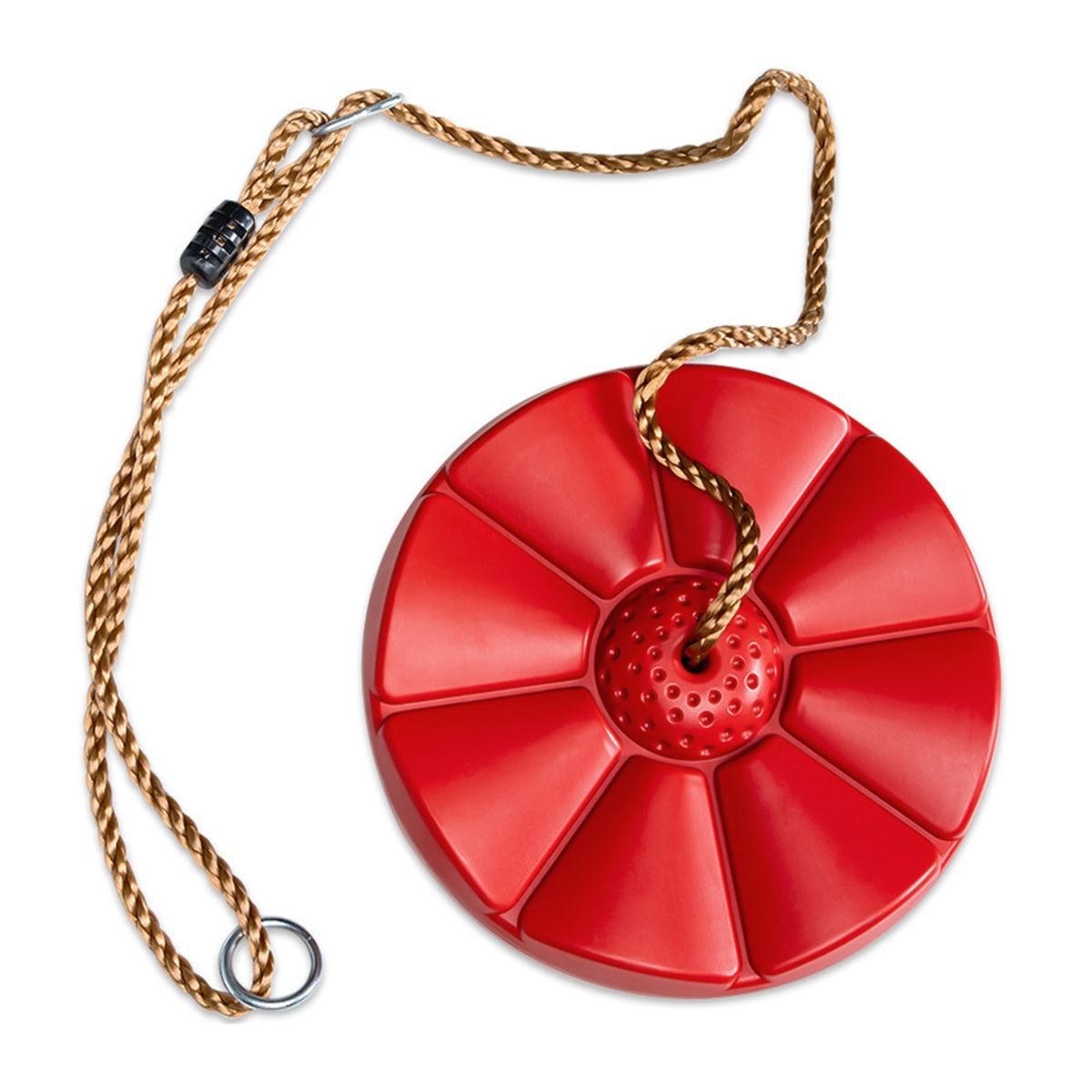 Outdoor Swing Kids Outdoor Tree Hanging Disc Rope Swing Red