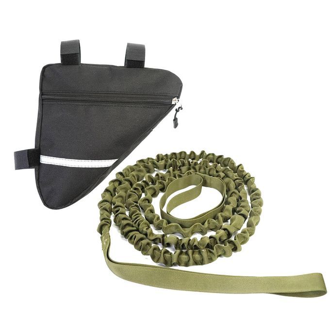 2.5m Bike Tow Rope Bicycle Stretch Pull Strap For Pulling Child Green