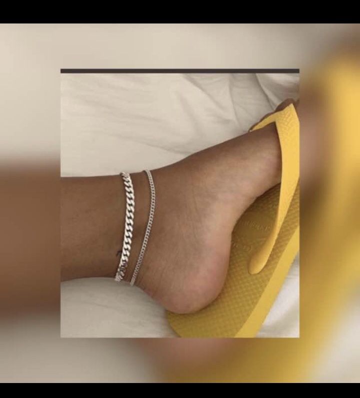 Silver Stainless Steel Anklet Bracelets