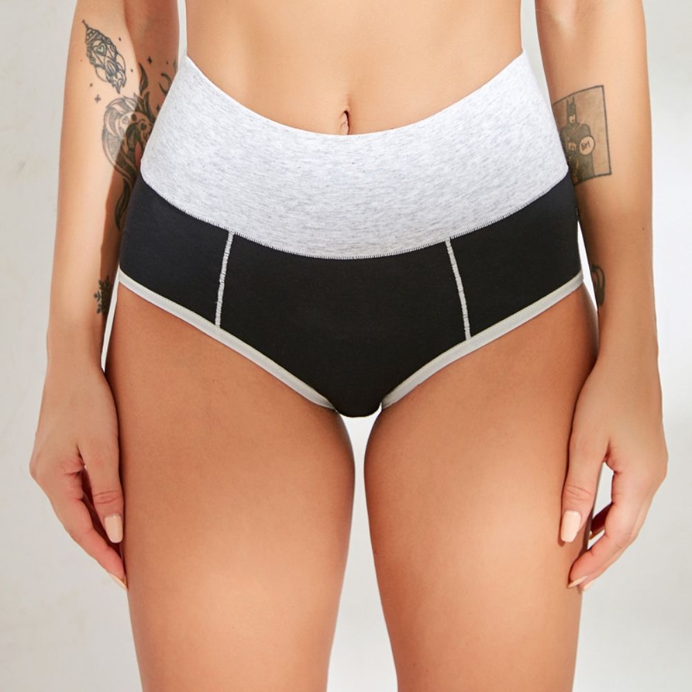 Plus Size Women's Panties High Waist Sports Soft Breathable Stretch Panties