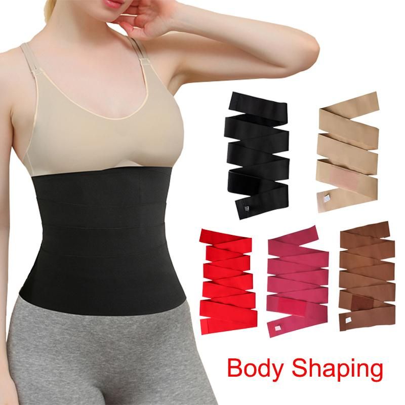 Waist Trainer Shaperwear Belt Elastic Women Slimming Tummy Wrap Resistance Bands Body Shaper Fajas Control Strap 3/4/5M